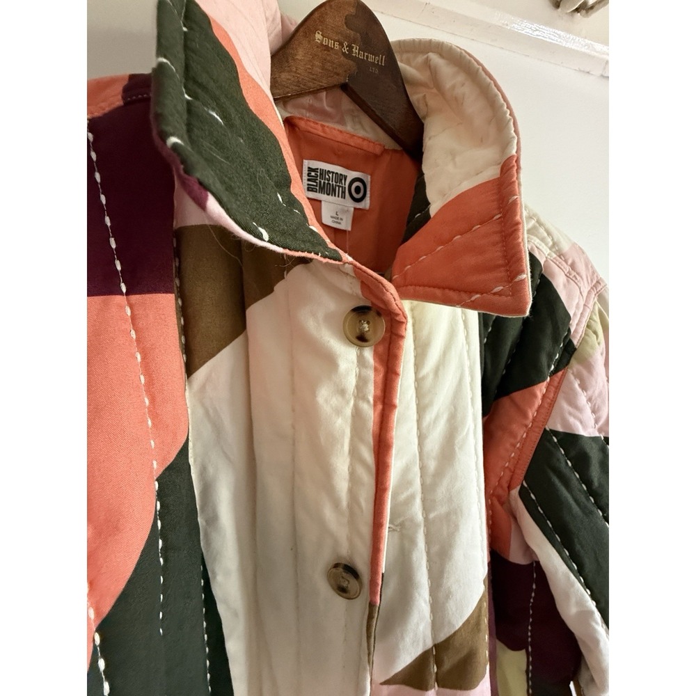 The Quilter's Of Gee's Bend X Target Black History Month Quilted Jacket L NWT - Picture 11 of 16